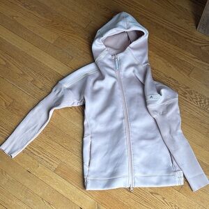 adidas Light Pink Hooded Utility Jacket